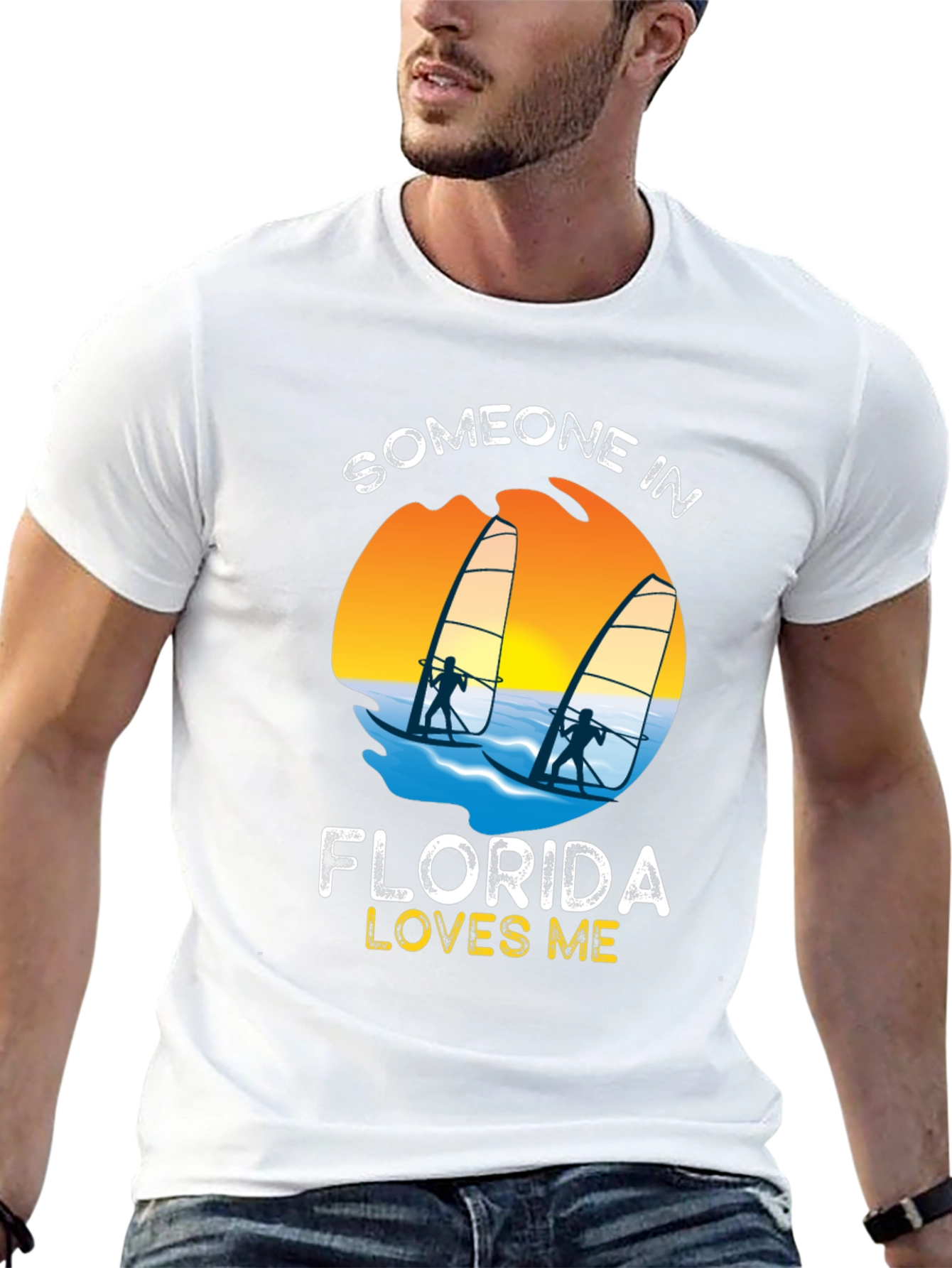 Someone in Florida Loves Me Black T-Shirt
