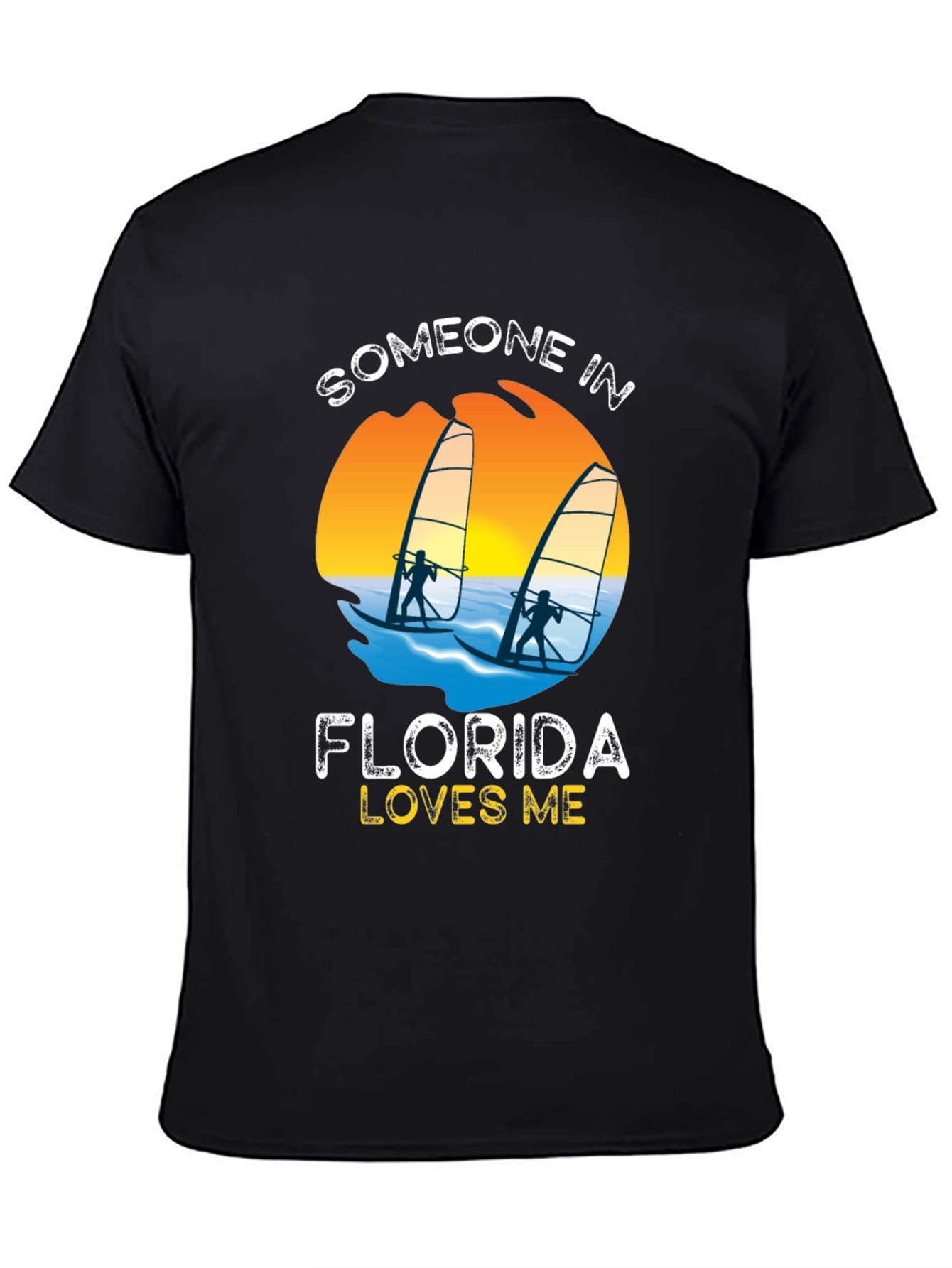 Someone in Florida Loves Me Black T-Shirt