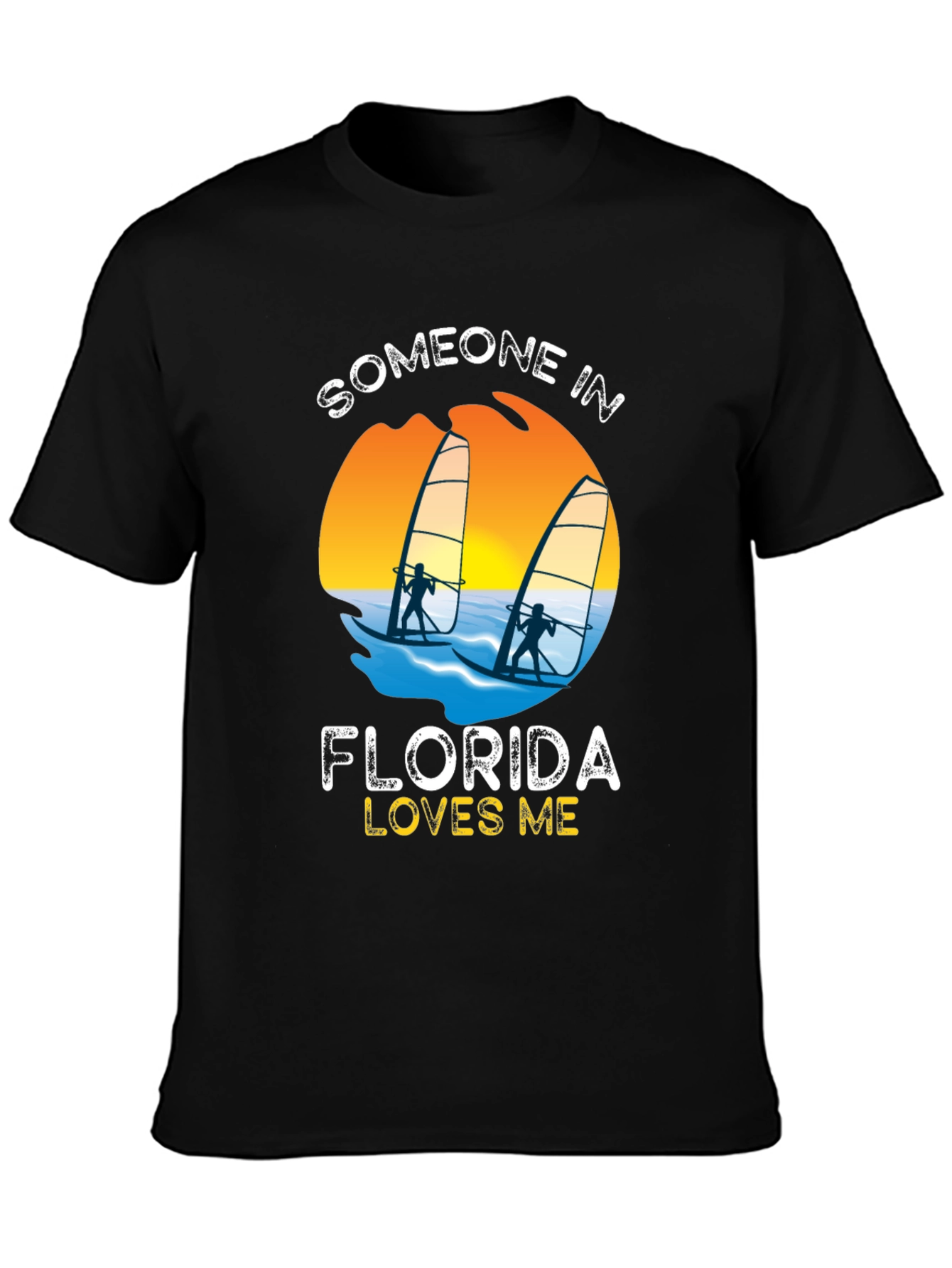 Someone in Florida Loves Me Black T-Shirt