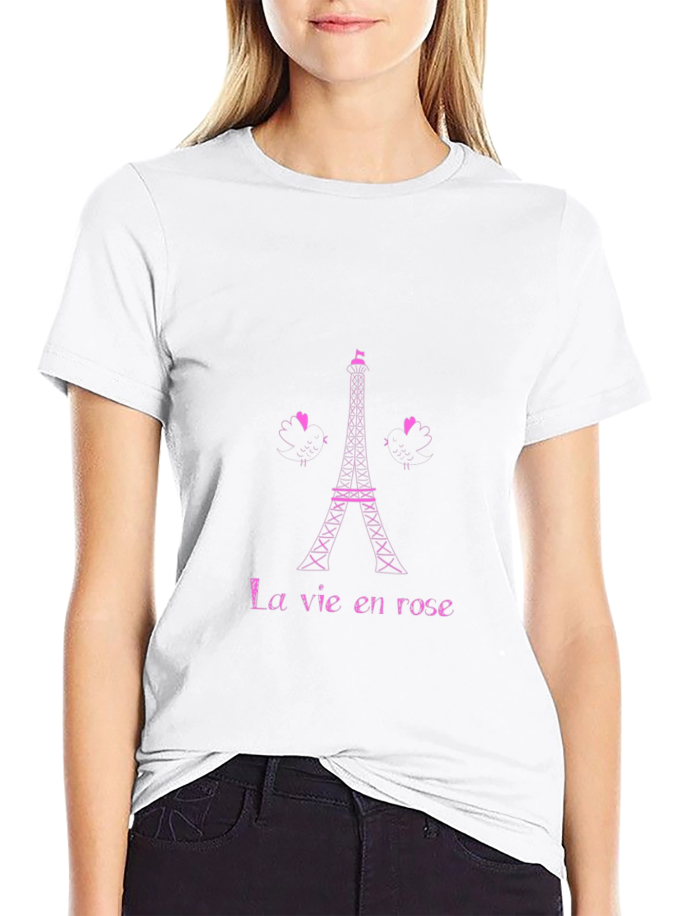 La Vie en Rose Eiffel Tower Graphic Tee