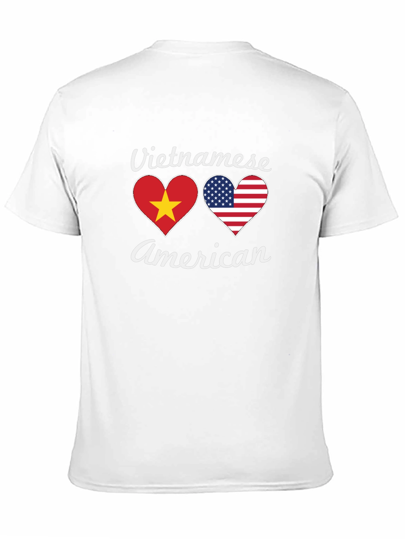 Vietnamese American Flag Heart T-Shirt