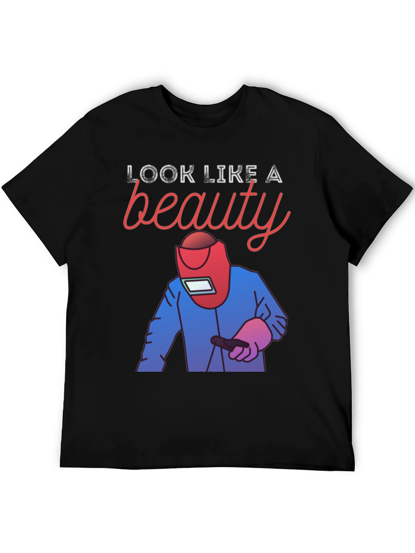 Welder Beauty Graphic Tee - Black Cotton T-Shirt