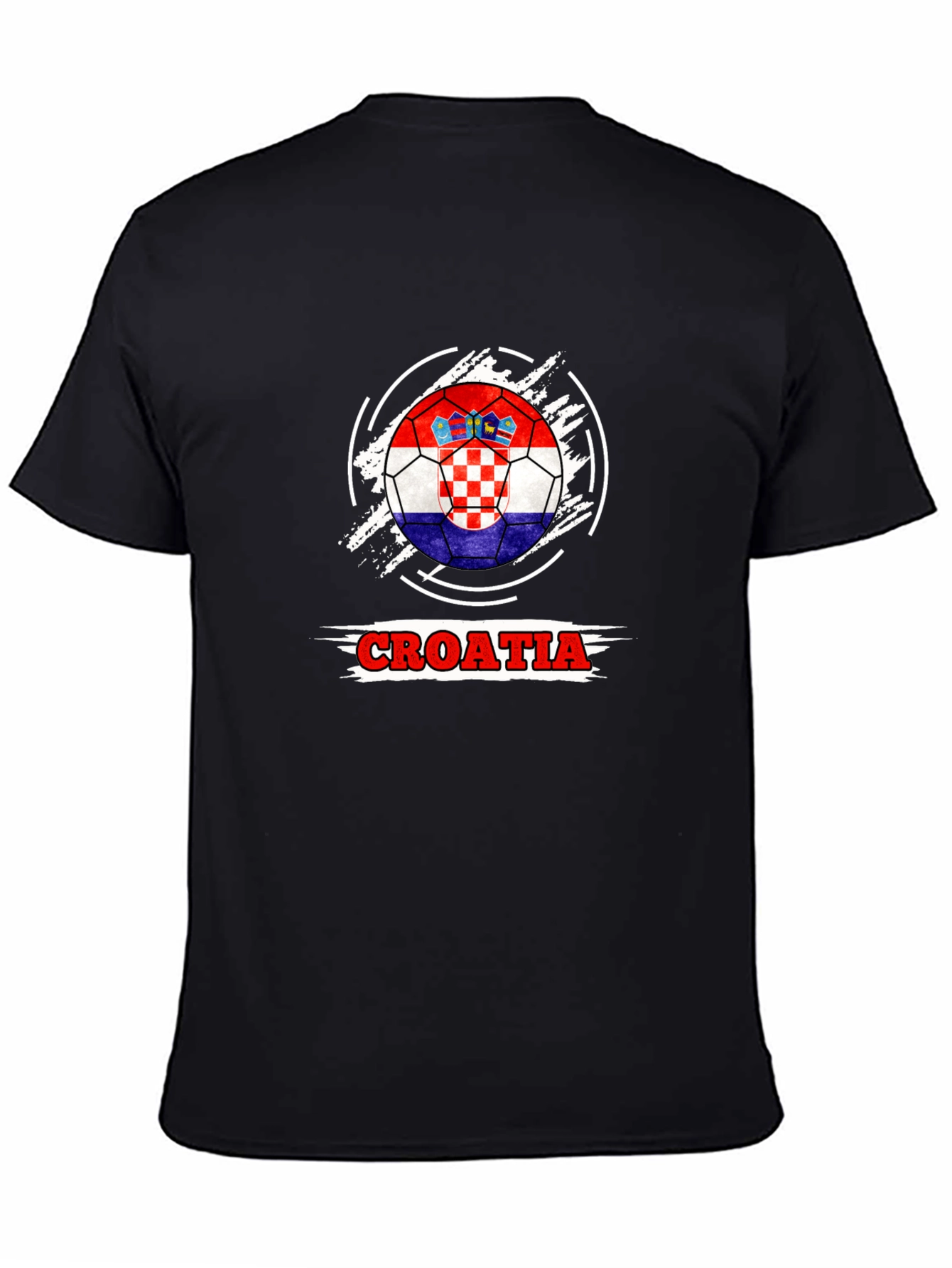 Croatia Flag Soccer Ball T-Shirt