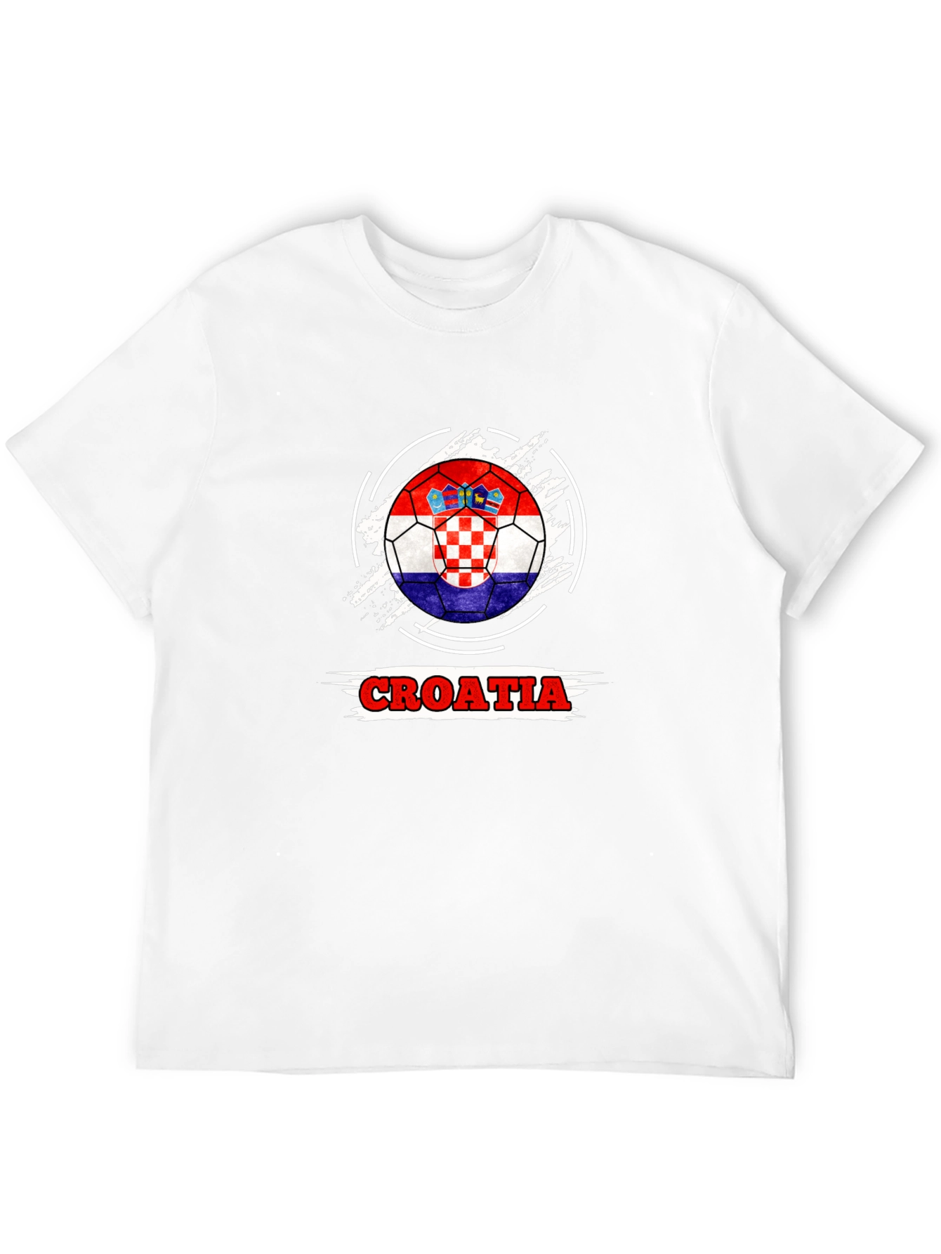Croatia Flag Soccer Ball T-Shirt