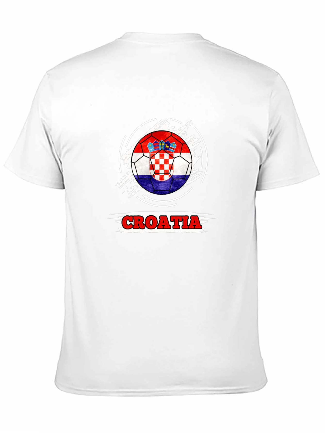 Croatia Flag Soccer Ball T-Shirt