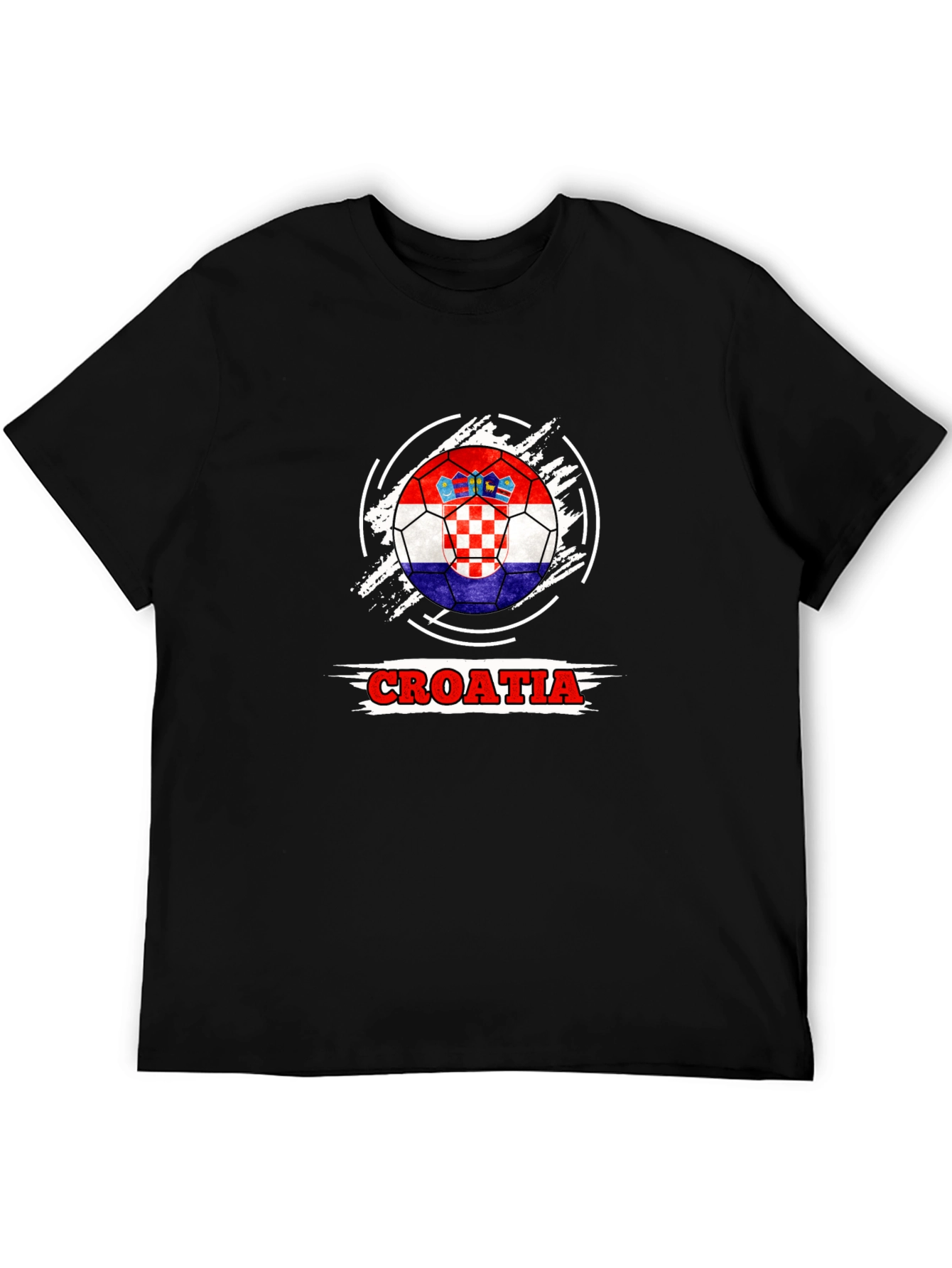 Croatia Flag Soccer Ball T-Shirt