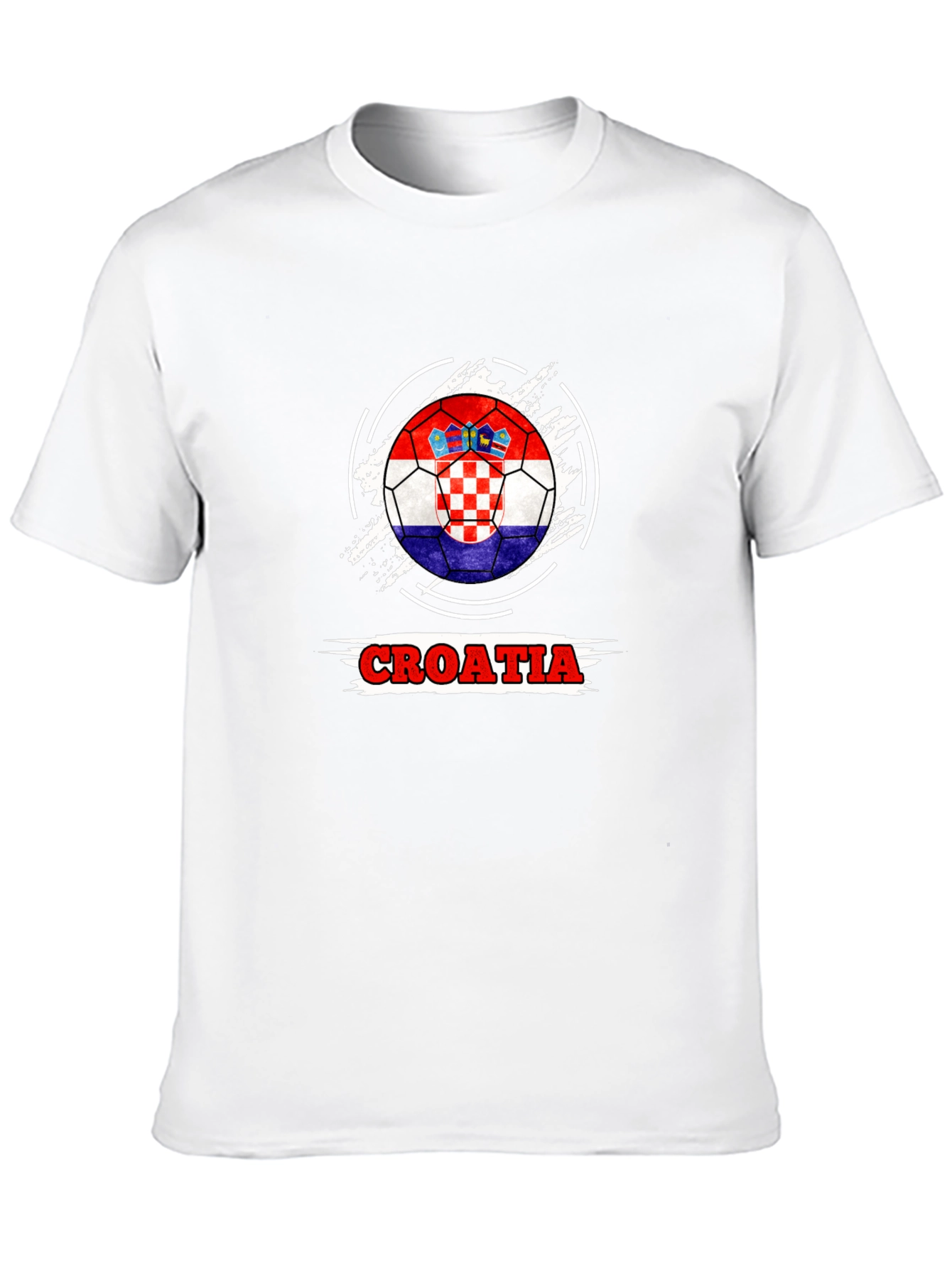 Croatia Flag Soccer Ball T-Shirt