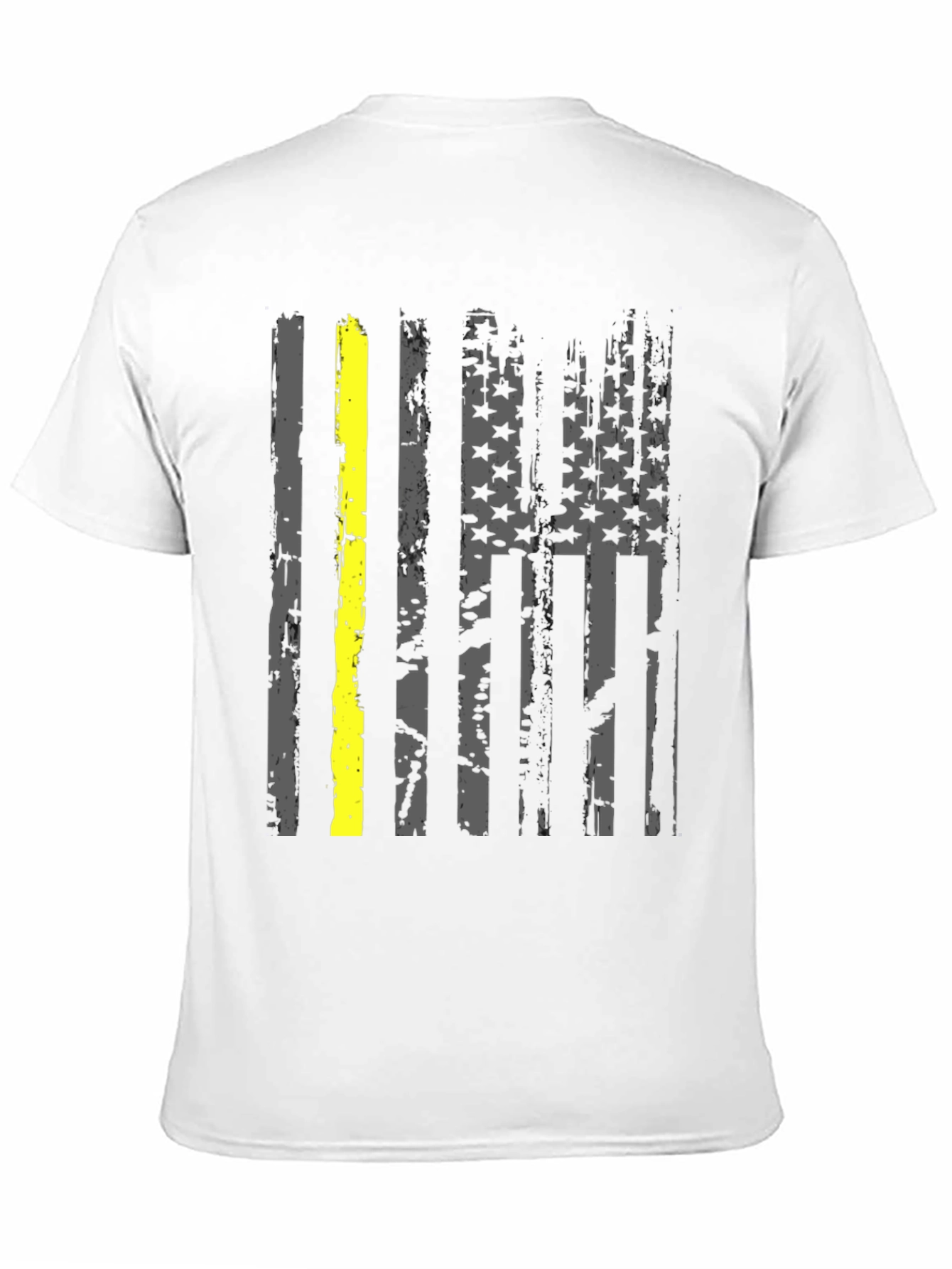 Thin Yellow Line American Flag T-Shirt