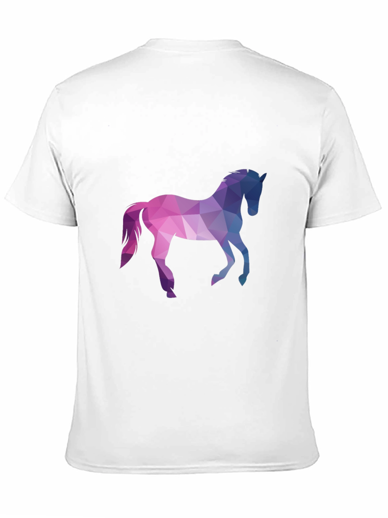 Geometric Horse Graphic Tee - Black