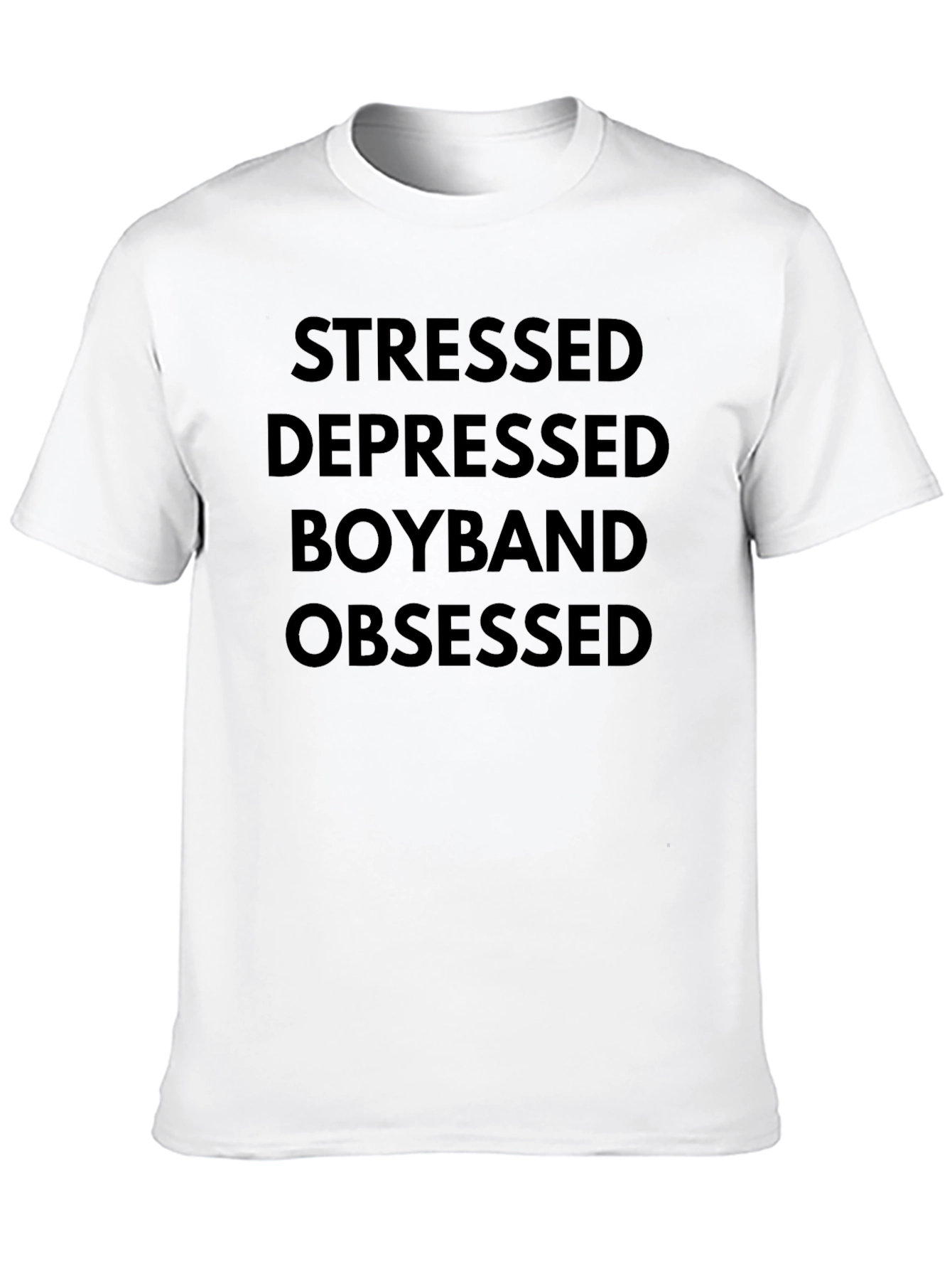 Stressed Depressed Boyband Obsessed Graphic Tee