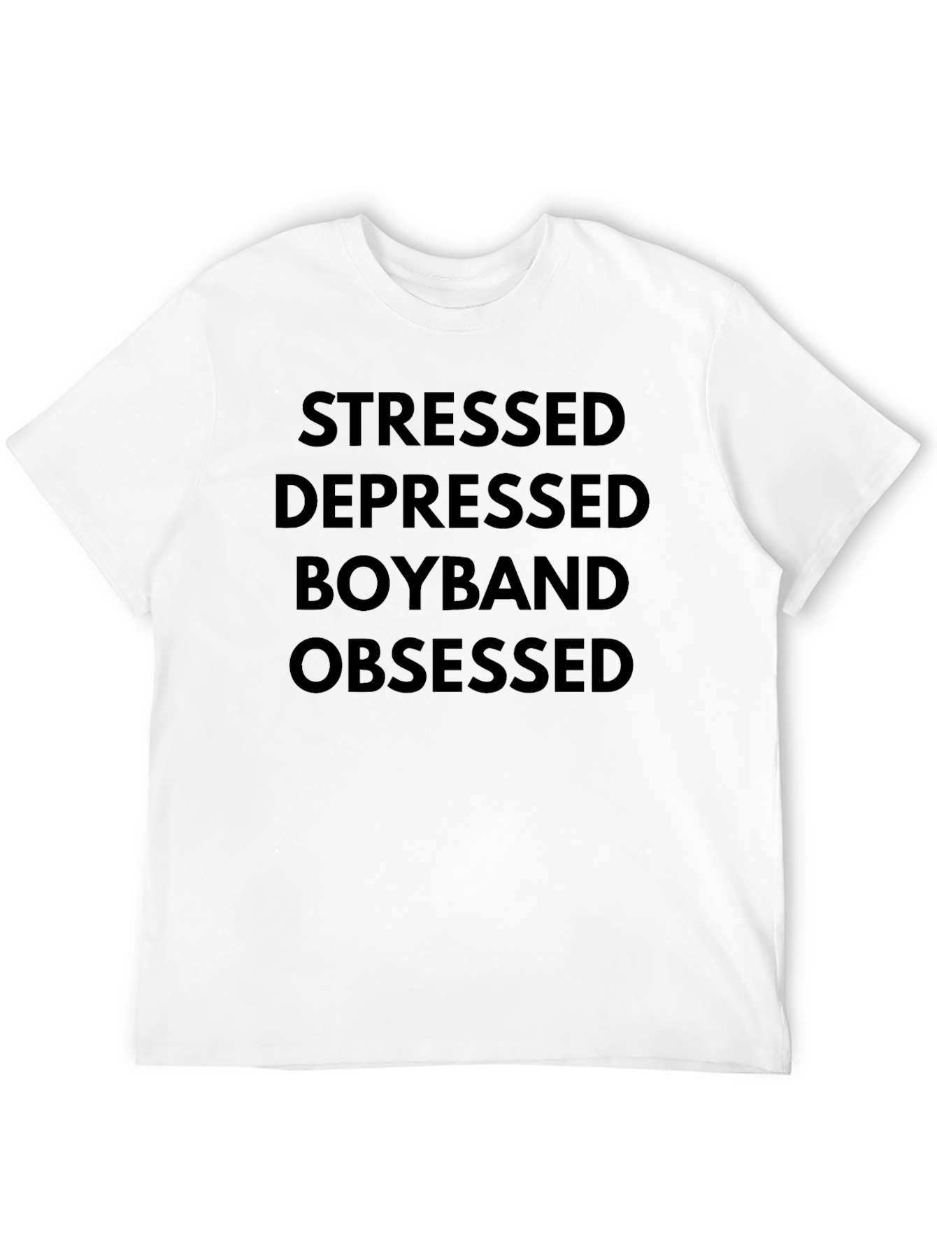 Stressed Depressed Boyband Obsessed Graphic Tee