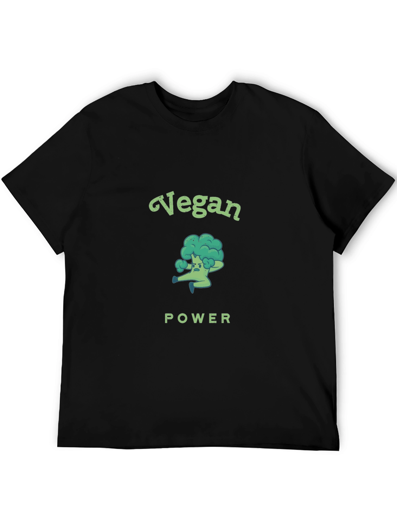 Vegan Power Broccoli Graphic T-Shirt