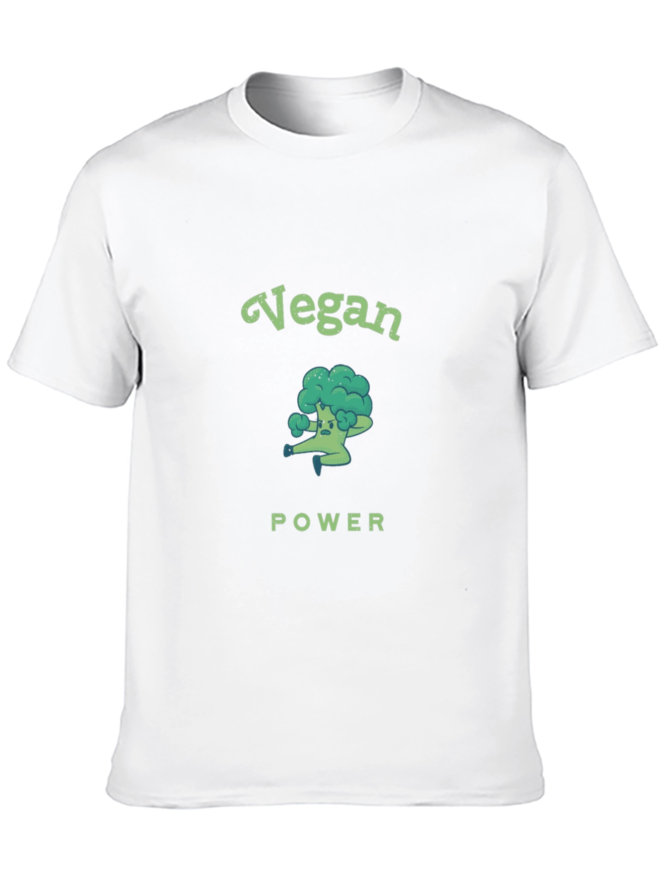 Vegan Power Broccoli Graphic T-Shirt