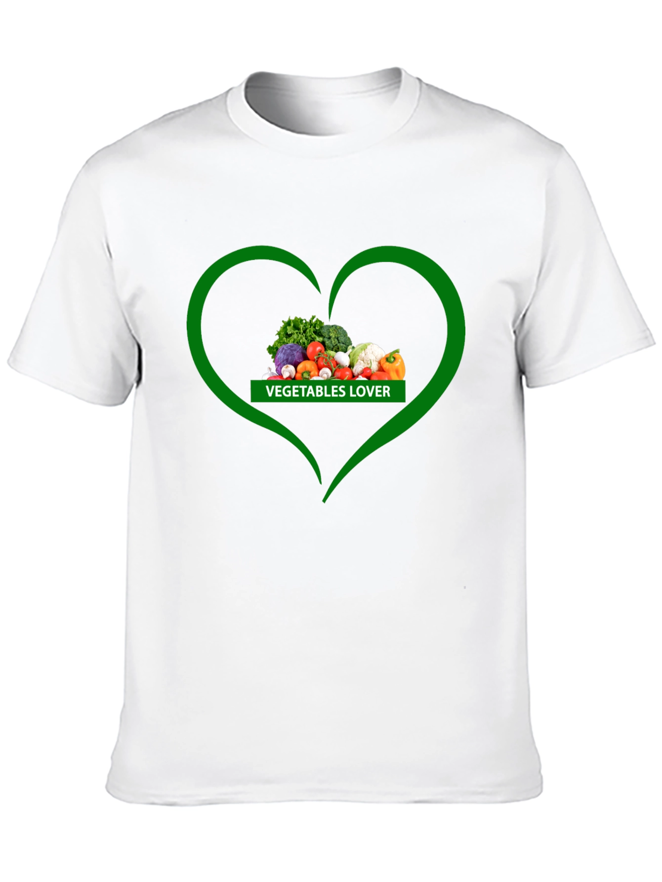 Vegetables Lover Heart T-Shirt - Healthy Eating Tee