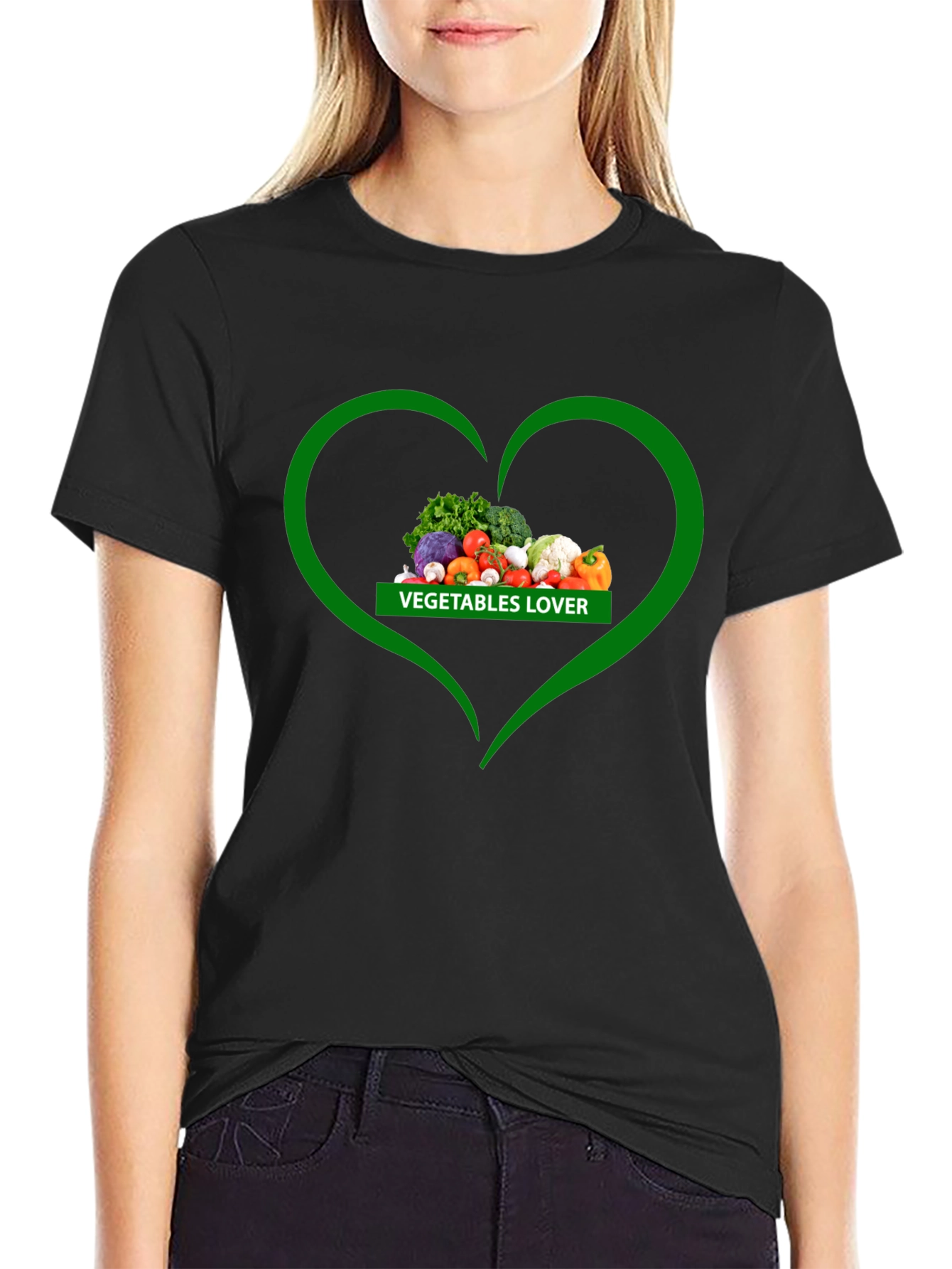 Vegetables Lover Heart T-Shirt - Healthy Eating Tee