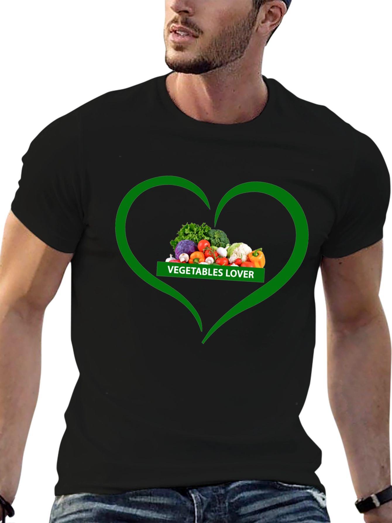 Vegetables Lover Heart T-Shirt - Healthy Eating Tee