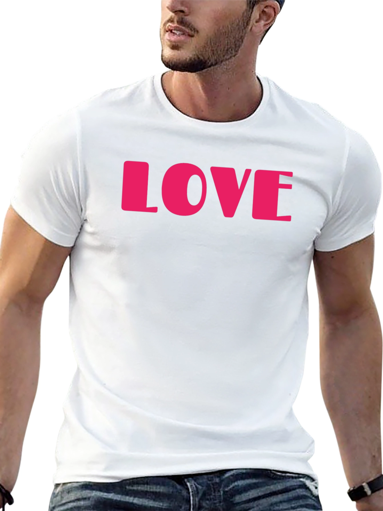 Love Graphic Black T-Shirt - Stylish Casual Wear
