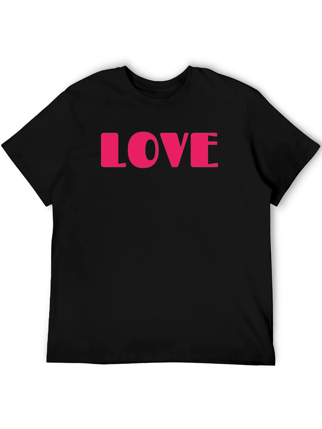 Love Graphic Black T-Shirt - Stylish Casual Wear