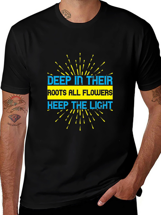 Deep Roots Flowers T-Shirt - Inspirational Graphic Tee