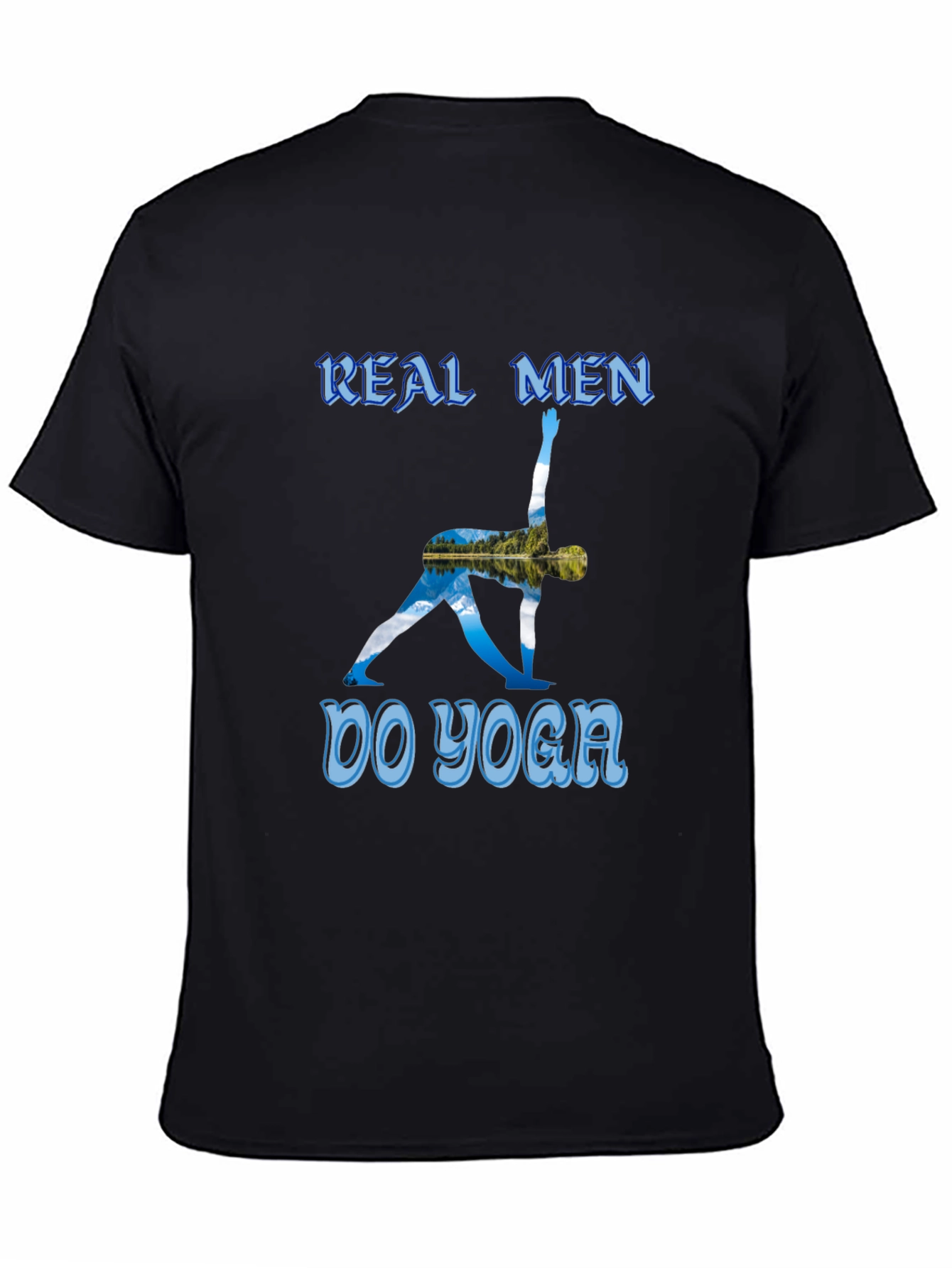 Real Men Do Yoga T-Shirt - Black