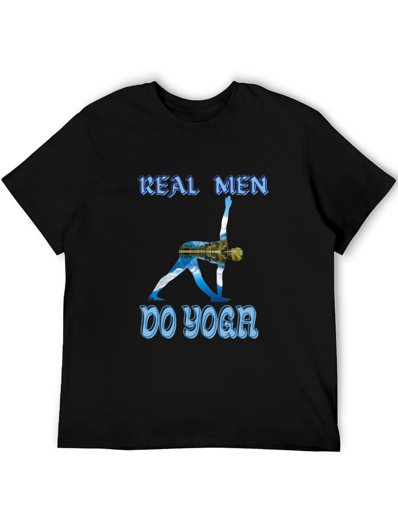 Real Men Do Yoga T-Shirt - Black