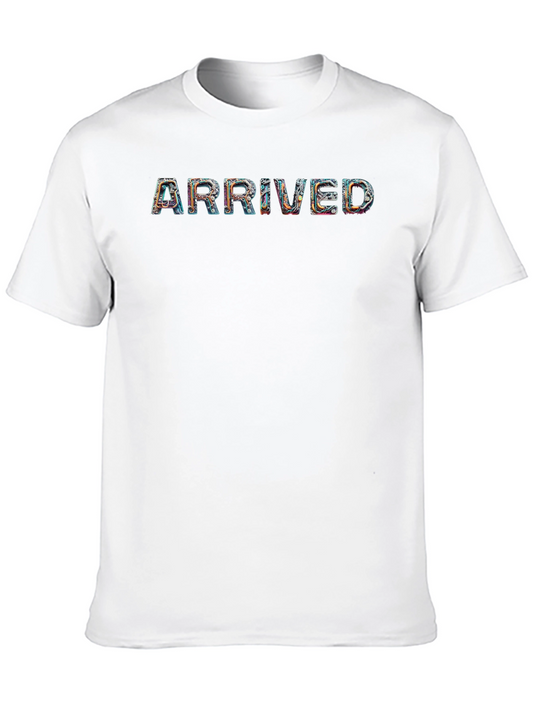 Arrived Graphic Tee - Stylish Mens Black T-Shirt