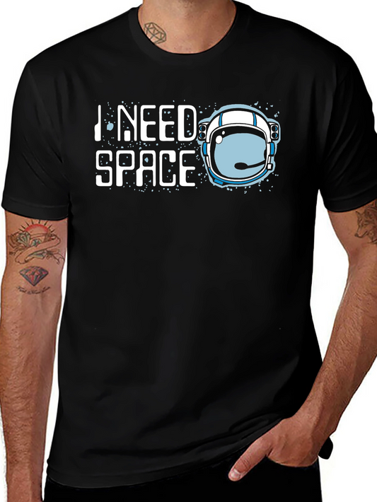 I Need Space T-Shirt - Astronaut Helmet Graphic Tee
