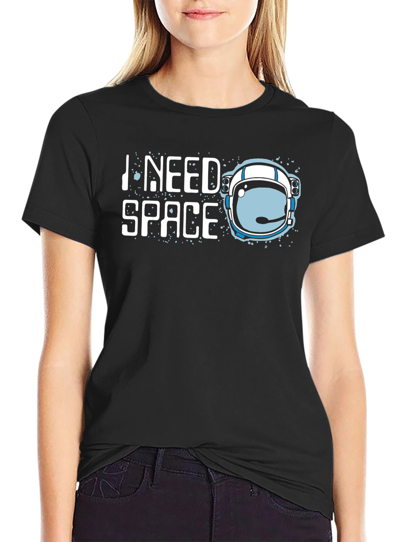 I Need Space T-Shirt - Astronaut Helmet Graphic Tee