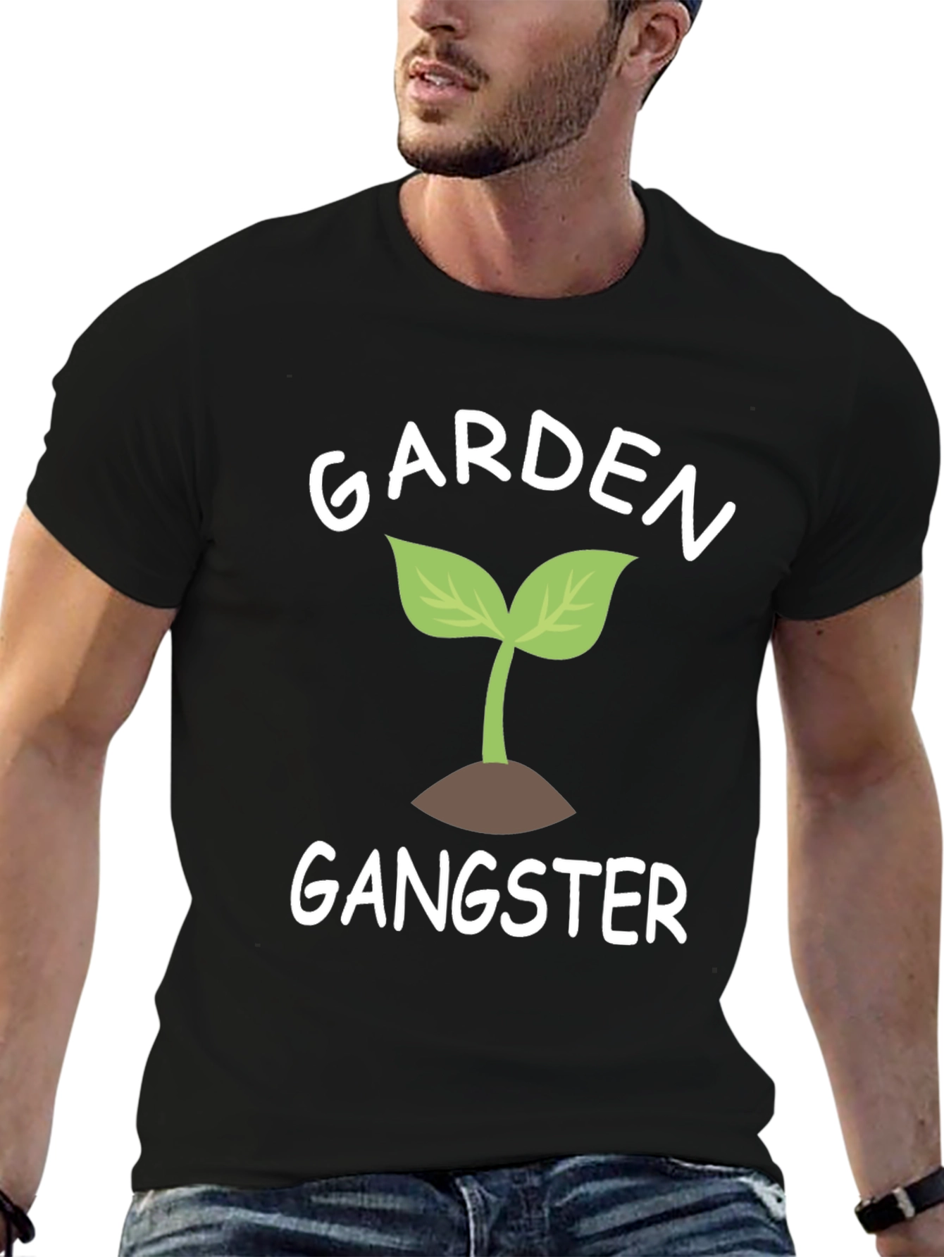 Garden Gangster T-Shirt - Black Graphic Tee