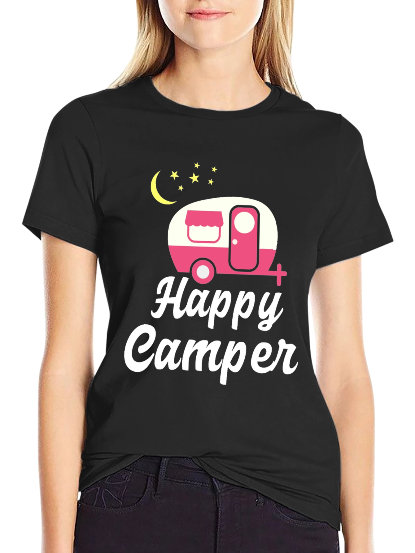 Happy Camper T-Shirt - Camping Graphic Tee