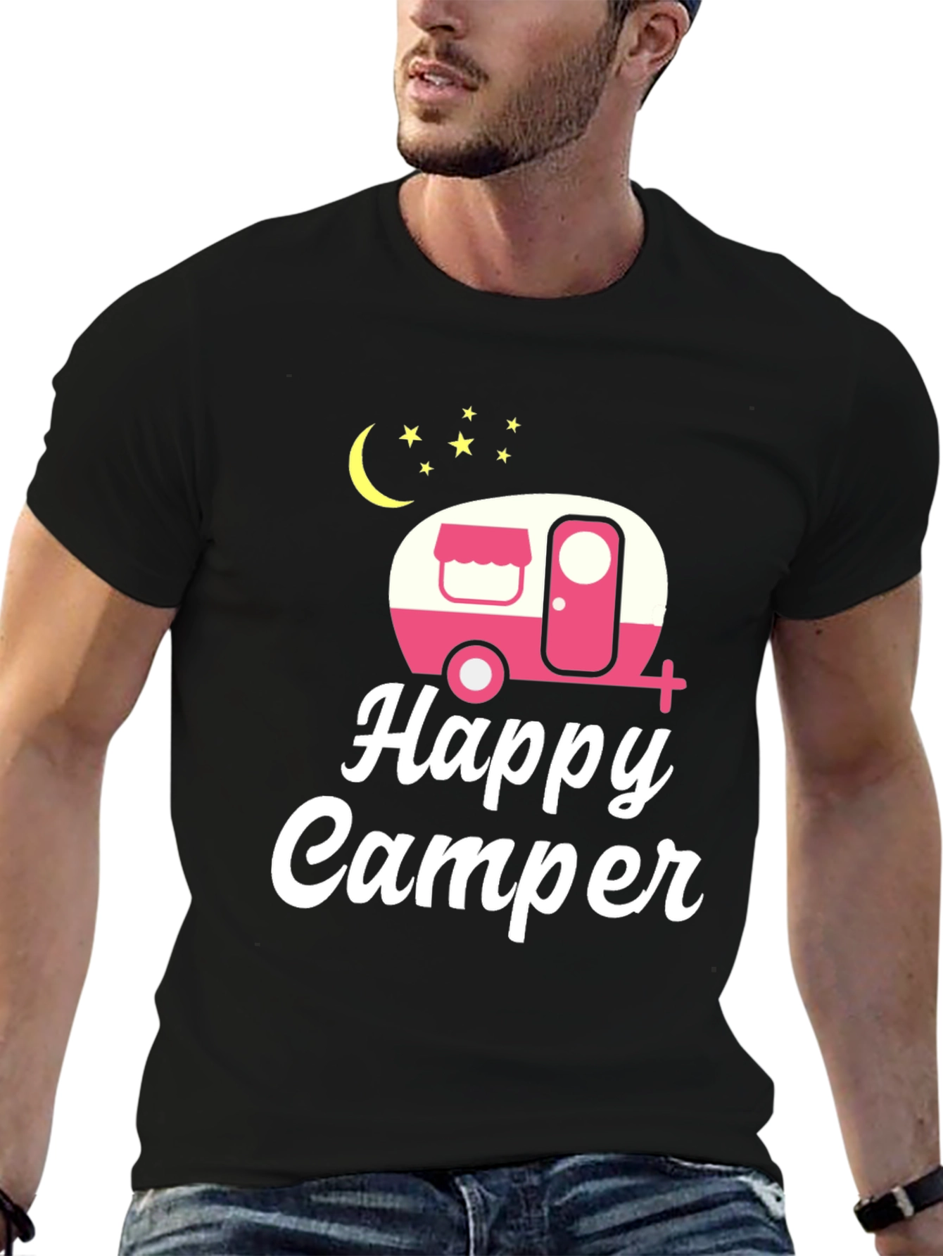 Happy Camper T-Shirt - Camping Graphic Tee