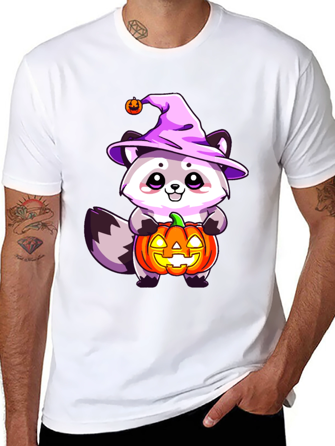 Cute Halloween Raccoon T-Shirt