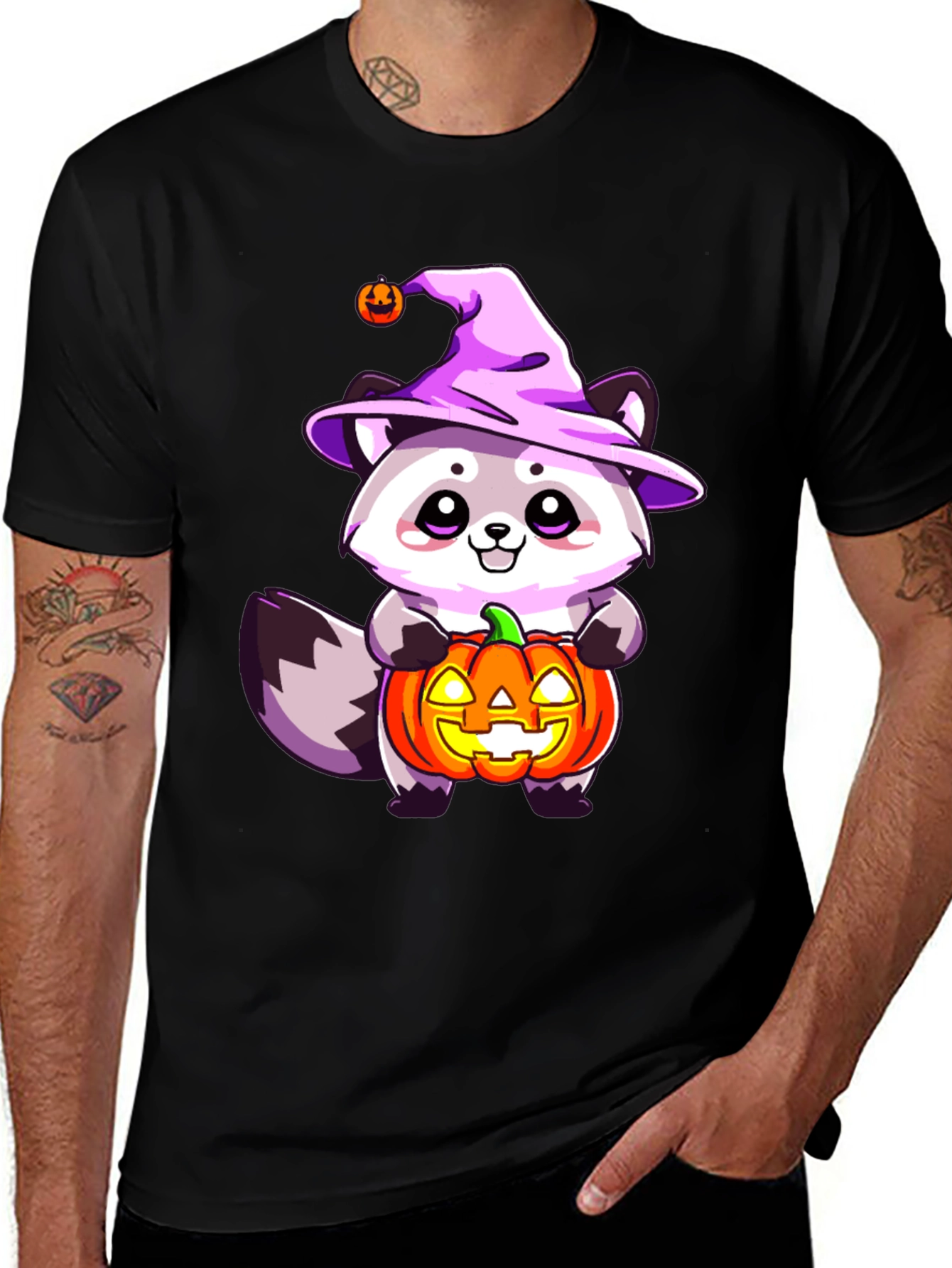 Cute Halloween Raccoon T-Shirt
