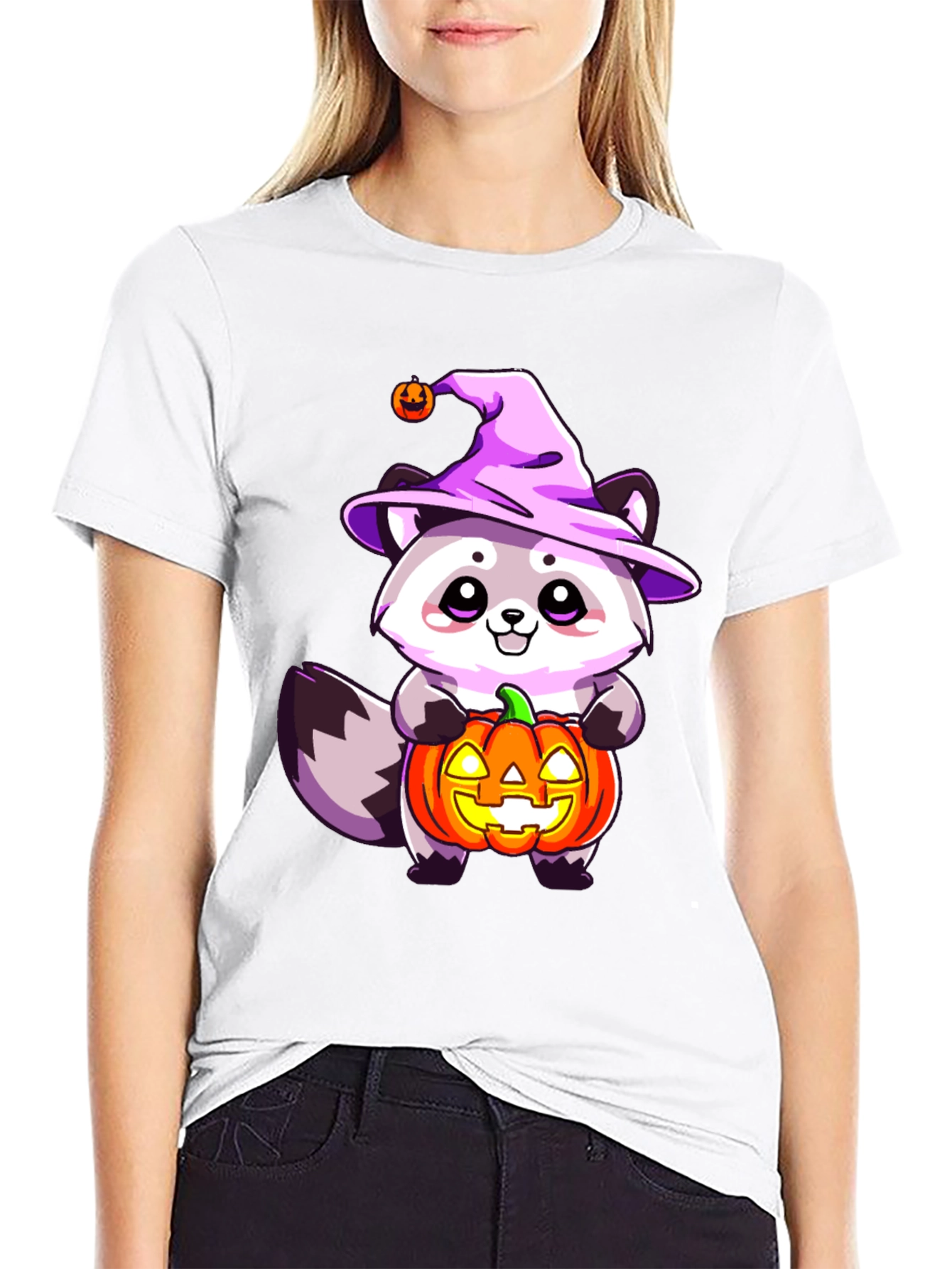 Cute Halloween Raccoon T-Shirt