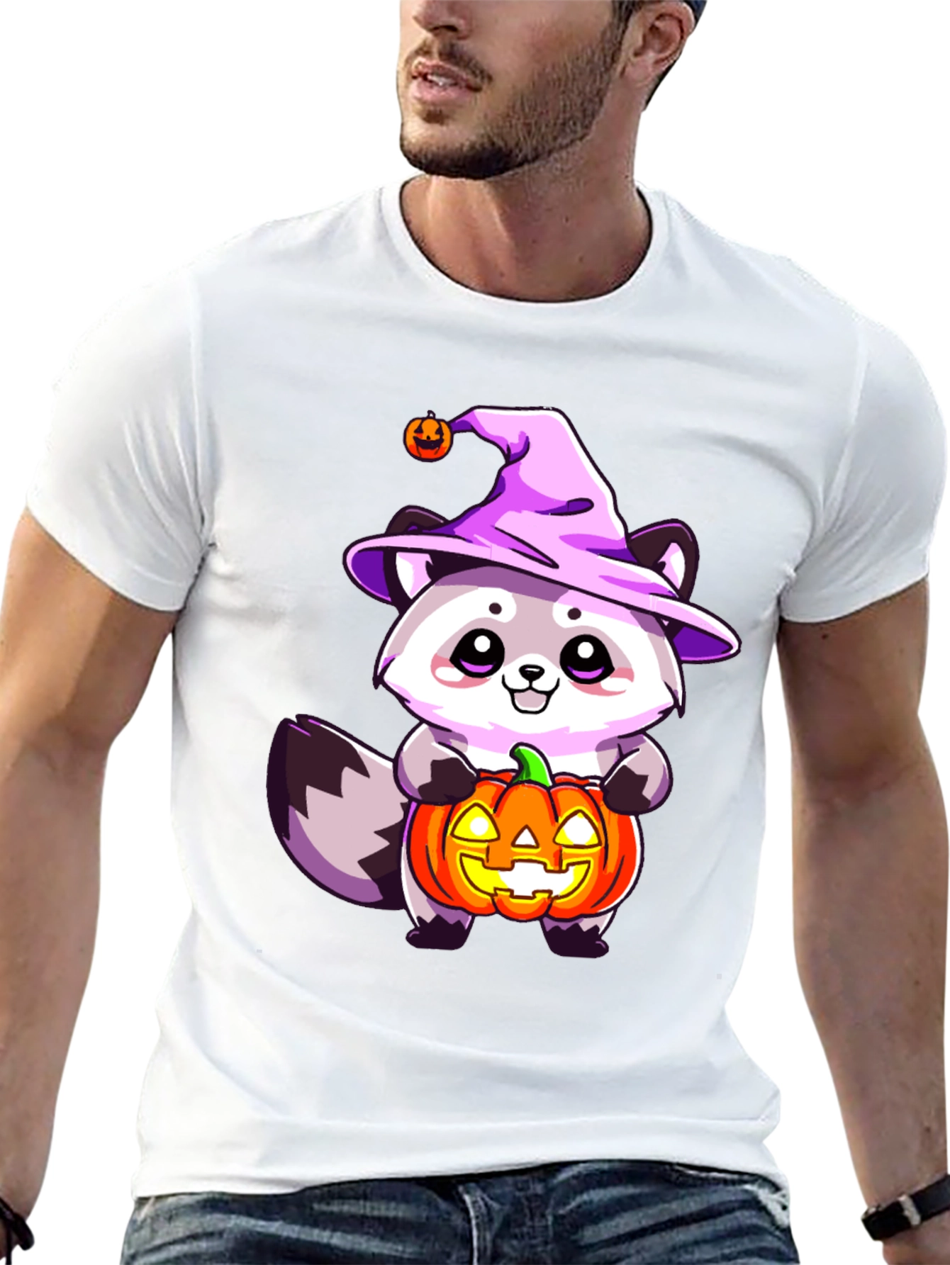 Cute Halloween Raccoon T-Shirt