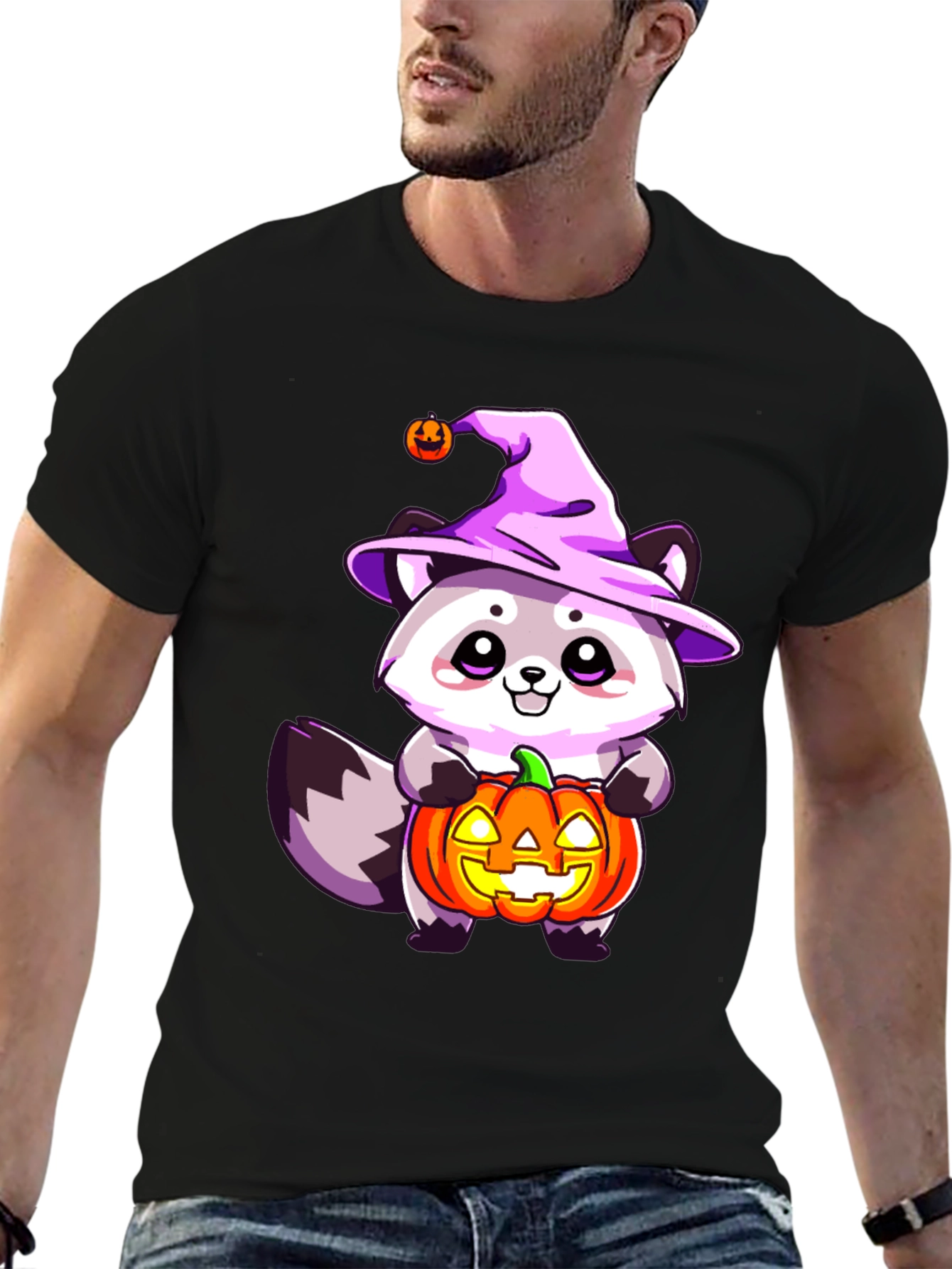 Cute Halloween Raccoon T-Shirt