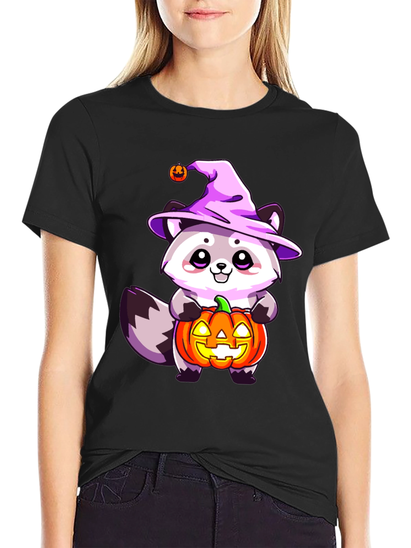 Cute Halloween Raccoon T-Shirt