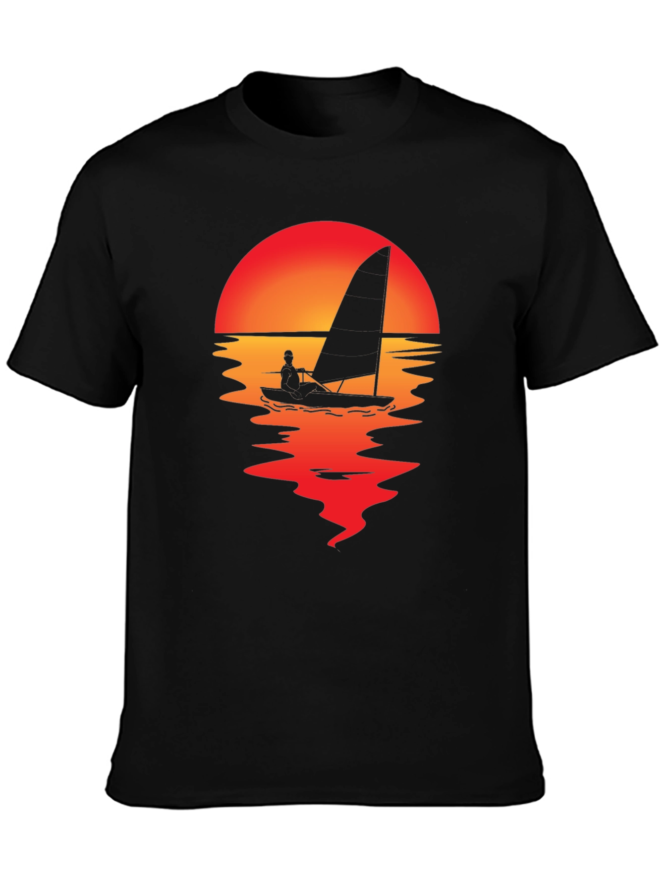 Sunset Sailboat Graphic Tee