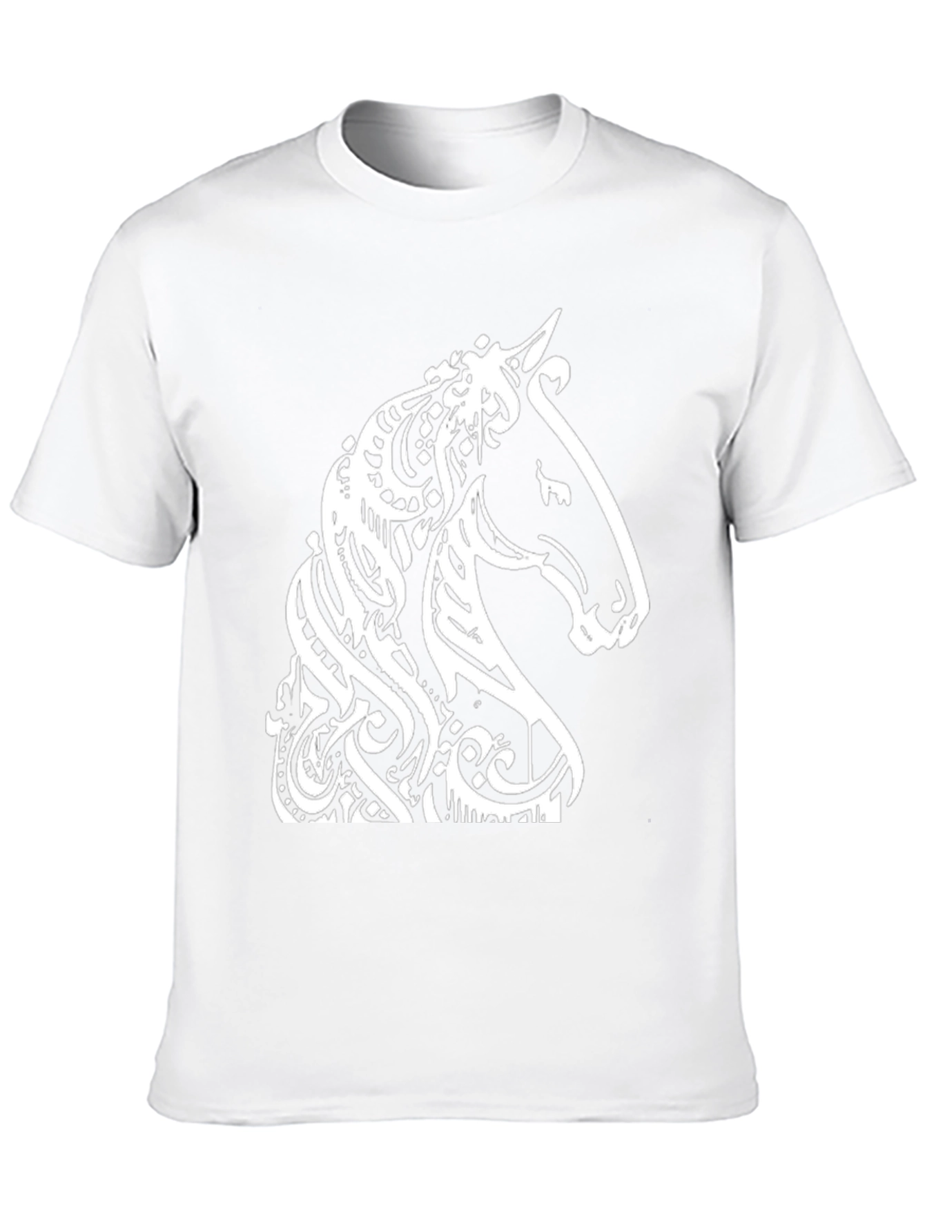 Horse Head Graphic Tee - Stylish Black T-Shirt