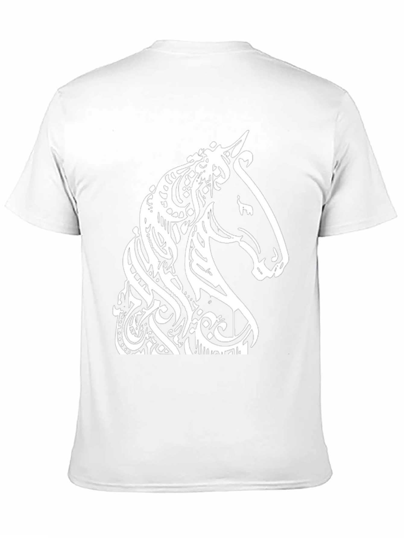 Horse Head Graphic Tee - Stylish Black T-Shirt