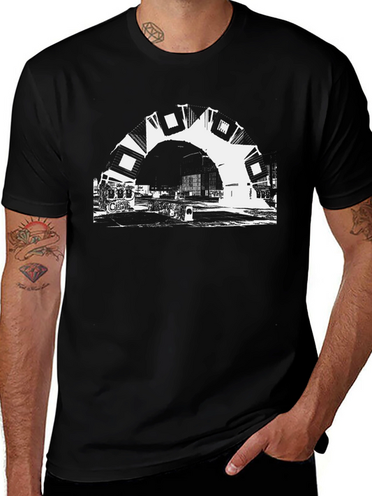 Bold Graphic Print Black T-Shirt