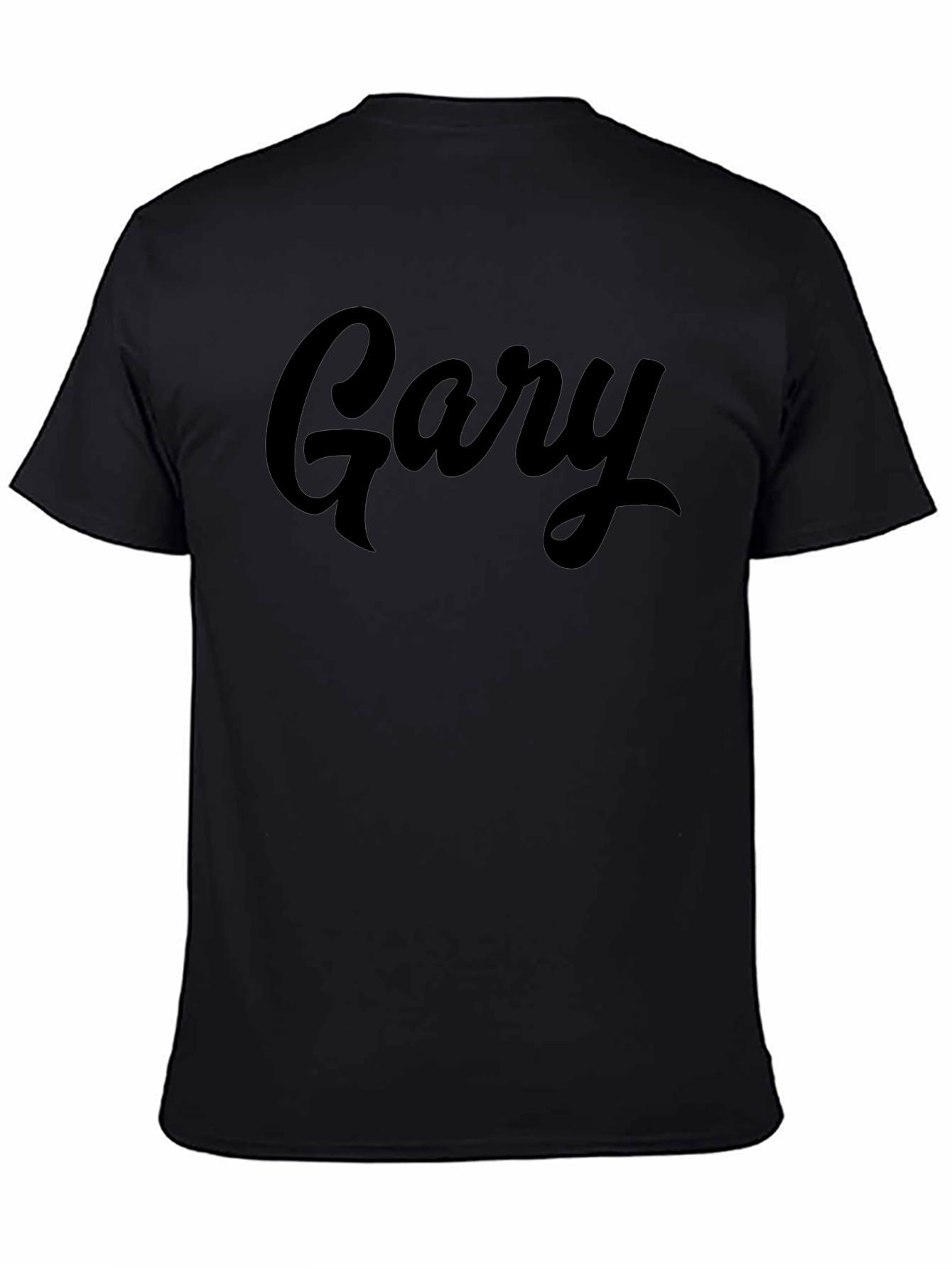 Gary Script Black T-Shirt