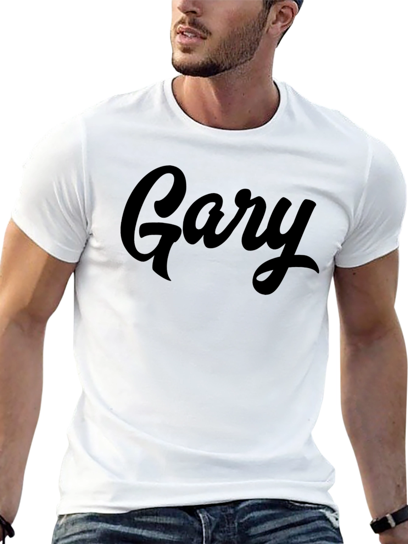 Gary Script Black T-Shirt