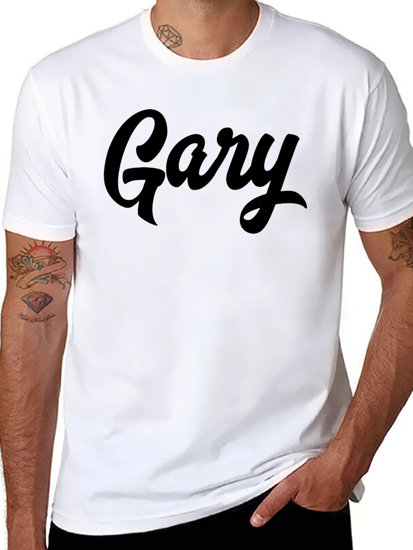 Gary Script Black T-Shirt
