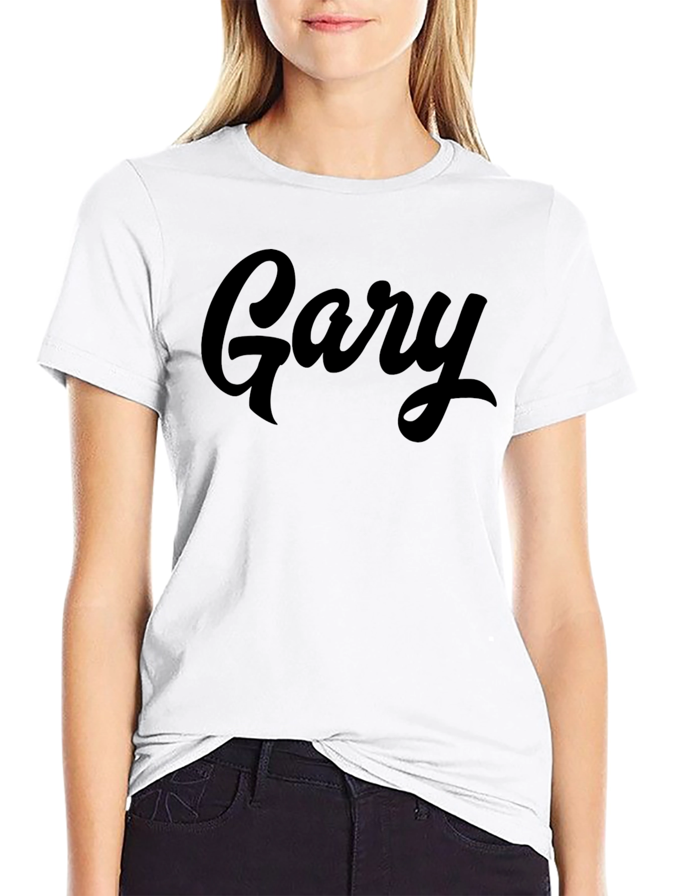 Gary Script Black T-Shirt