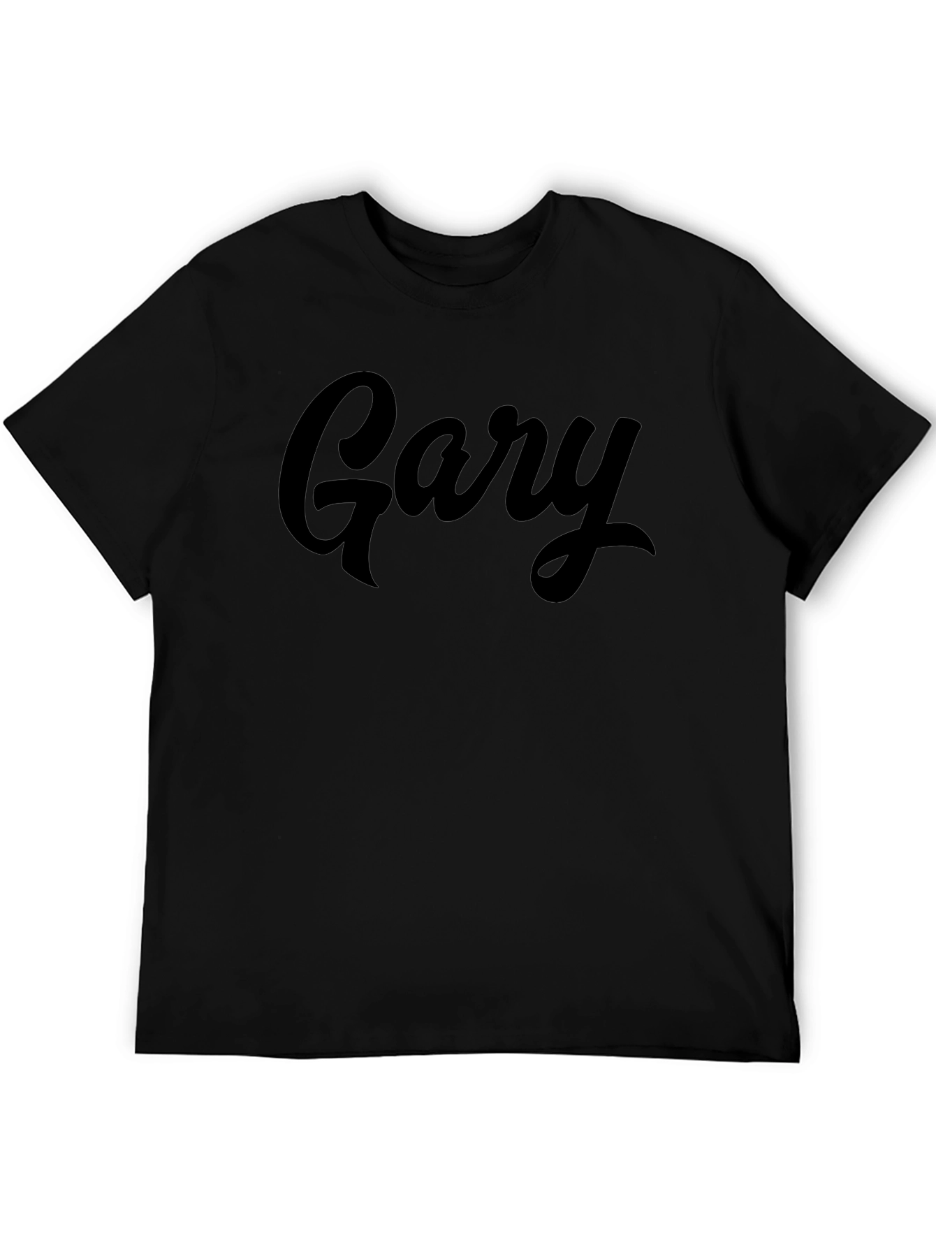 Gary Script Black T-Shirt