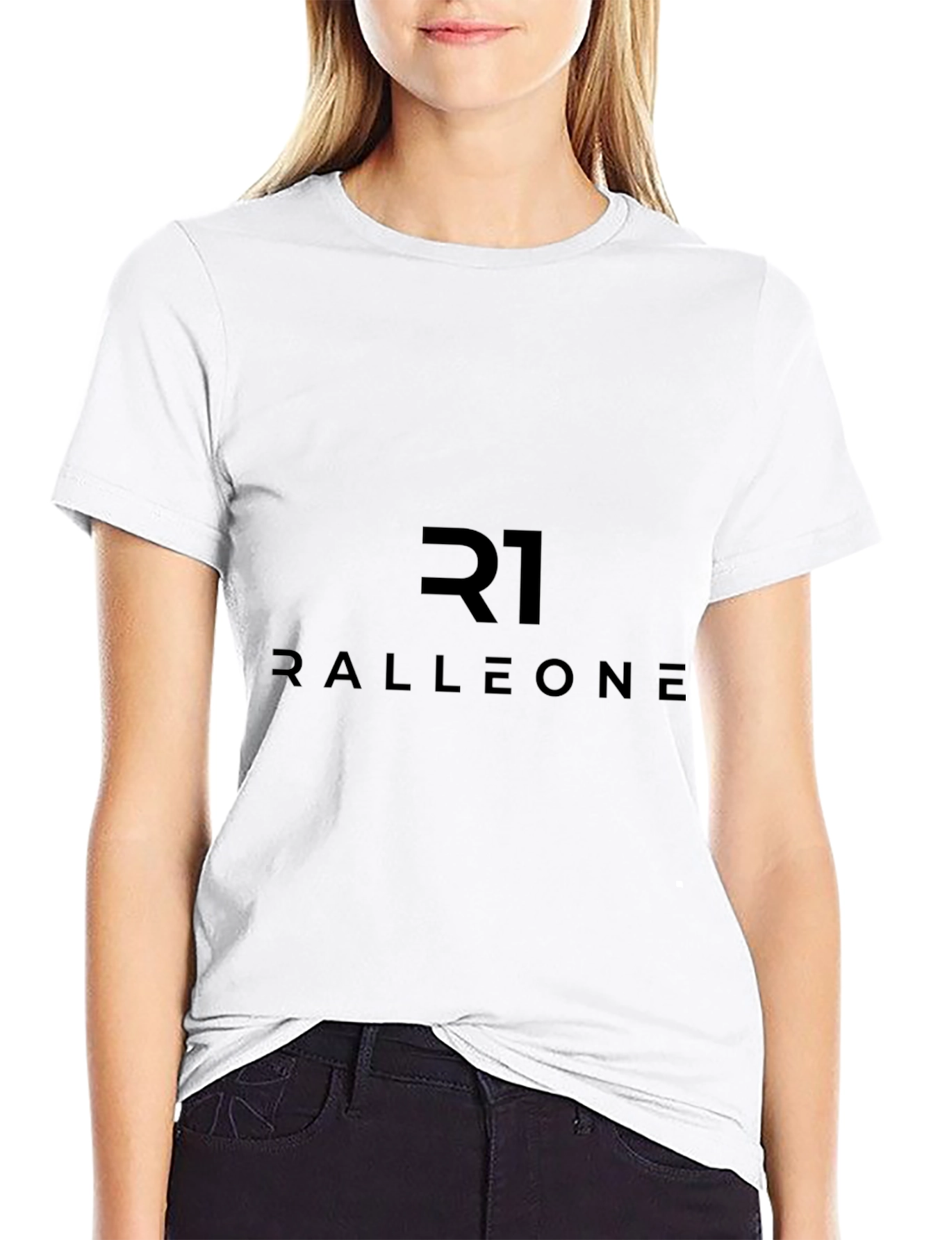 Ralleone Black T-Shirt - Modern Graphic Tee
