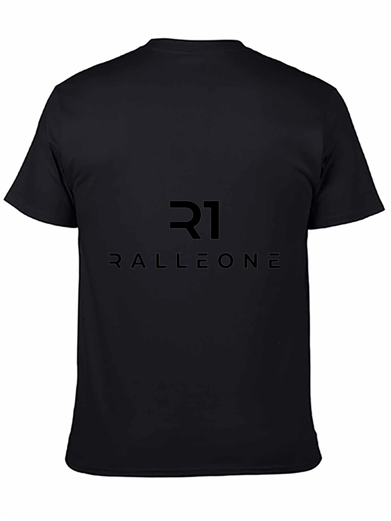 Ralleone Black T-Shirt - Modern Graphic Tee