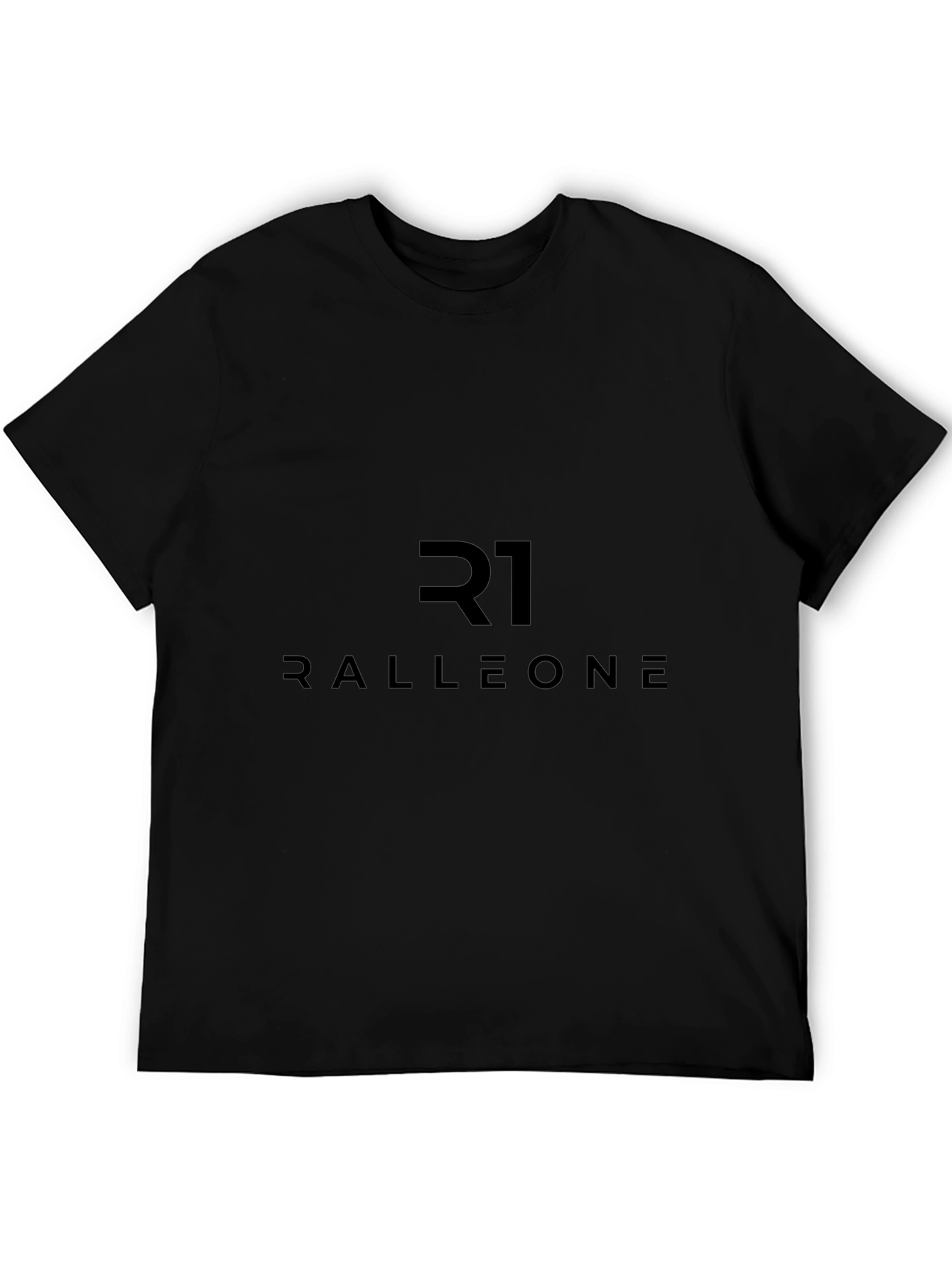 Ralleone Black T-Shirt - Modern Graphic Tee