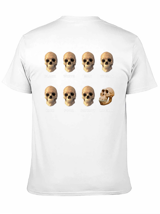 Political Skull T-Shirt - Liberal Humor